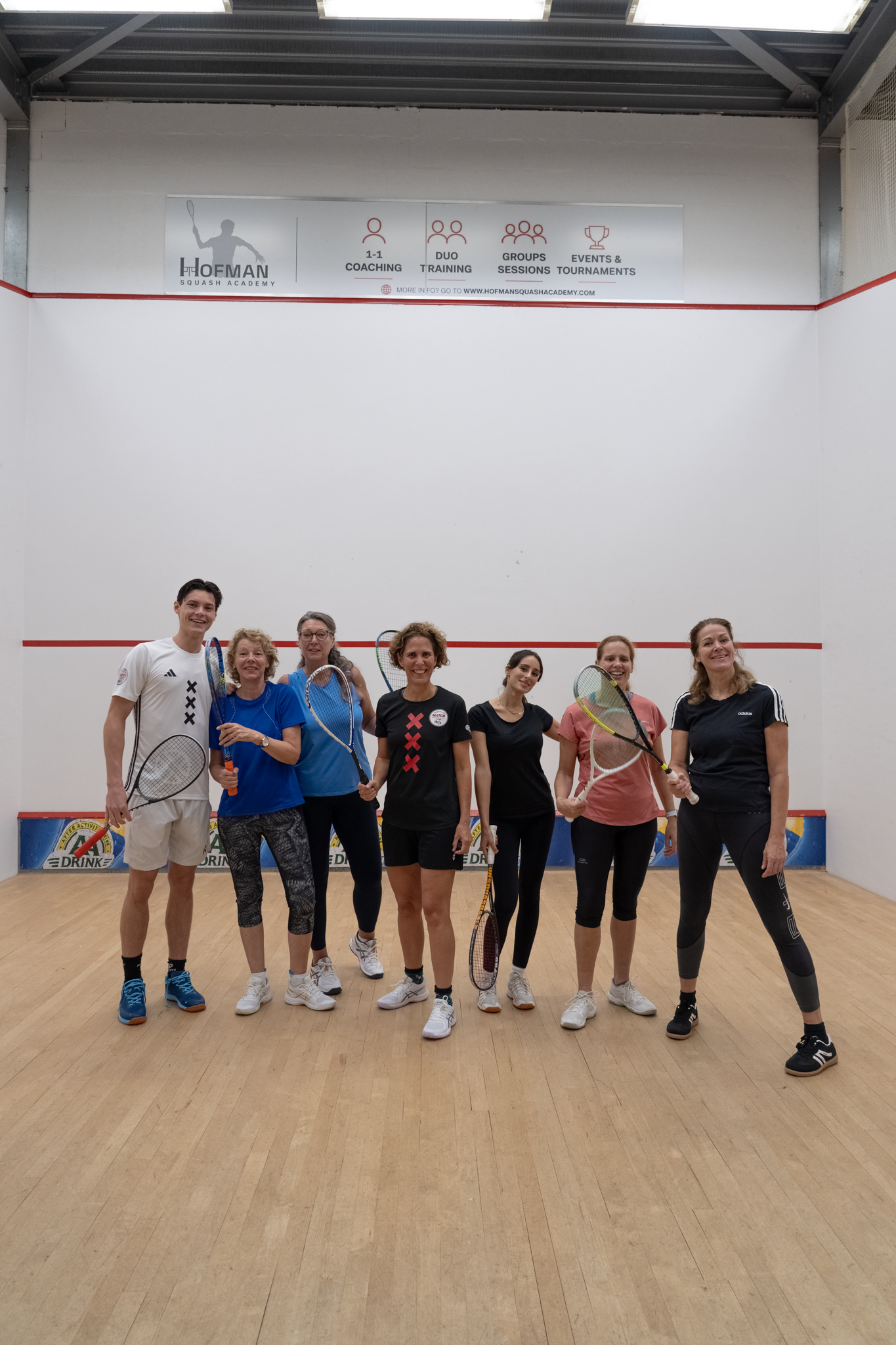 Group training session on court at Sportclub Match